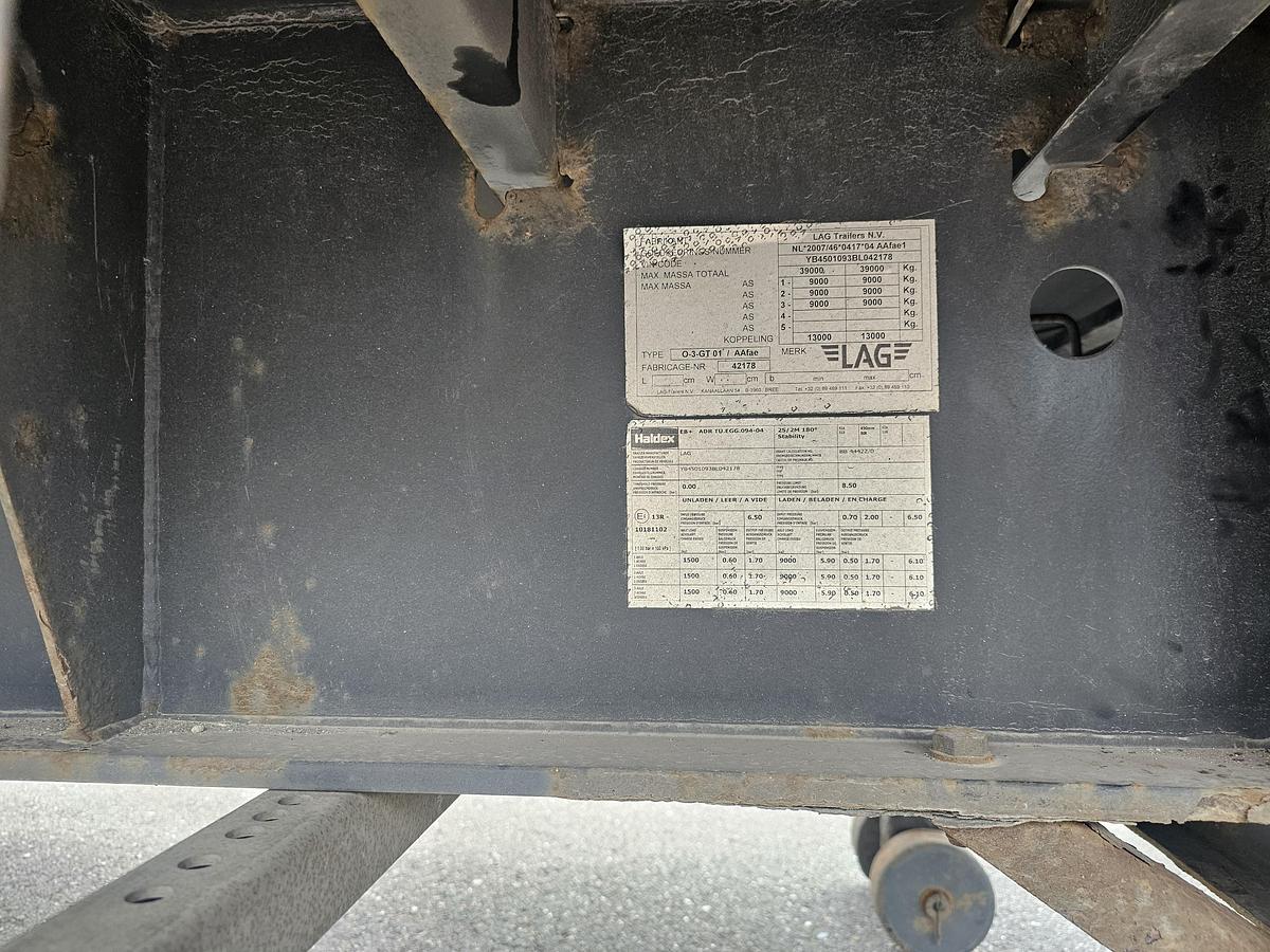 Gebruikt 2012 LAG/MEGA FLATBED /HUCKAPACK/APK,TUV 11-06-2027 0-3-GT 50 MEGA / LOWBED/