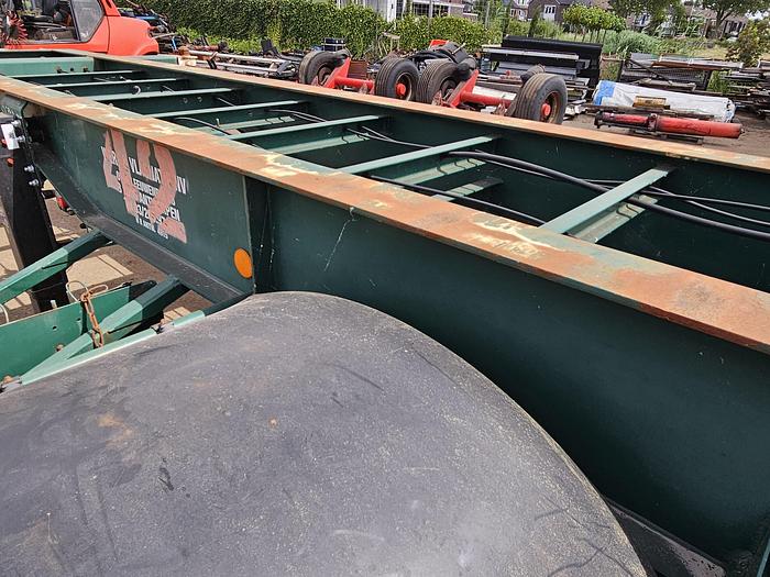 Used 1998 Flandria OP20V/2A | 20 foot container chassis  | steel suspension | double tires| drum.