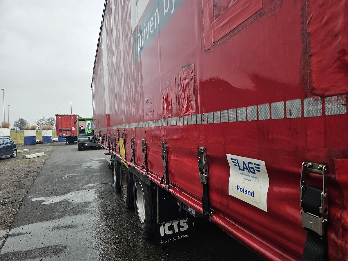 Used 2014 LAG 0-3-GC | 3 AXLE MEGA TRAILER|HUCKEPACK.|8 PIECES. | BELGIUM|BPW DRUM.