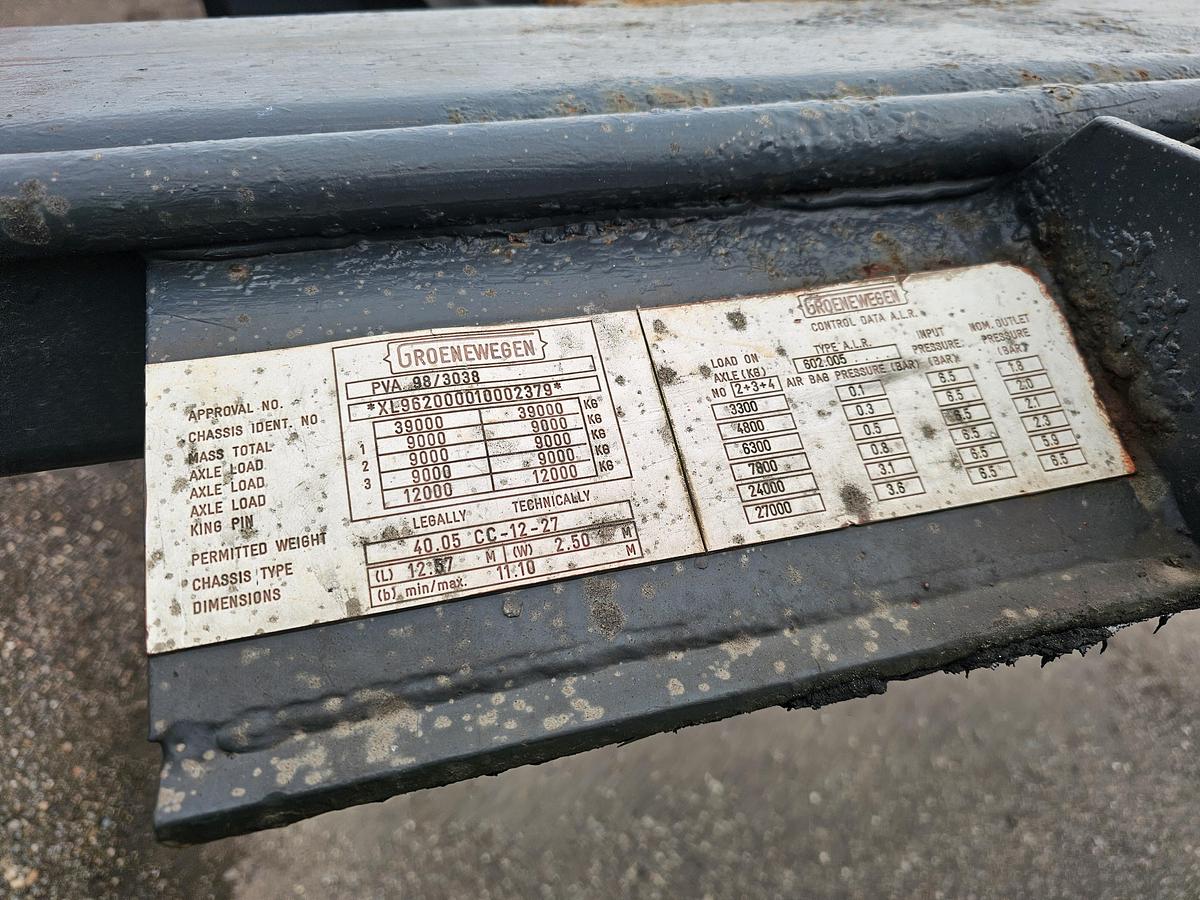 Gebruikt 2001 GROENEWEGEN 40.05.CC-12-27 | BPW DRUM DUTCH TRAILER |TUV /APK  15-02-2026