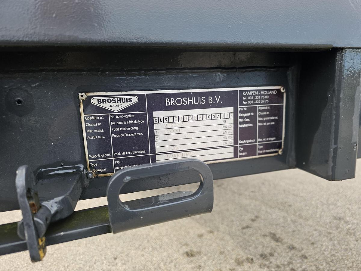 Gebruikt 1997 BROSHUIS 1AOU 10 10 /SINGLE AXLE/ SAF DRUM/ OLD BUT LIKE NEW/ (EXTENDIBLE) APK,TUV 10-06-2027.