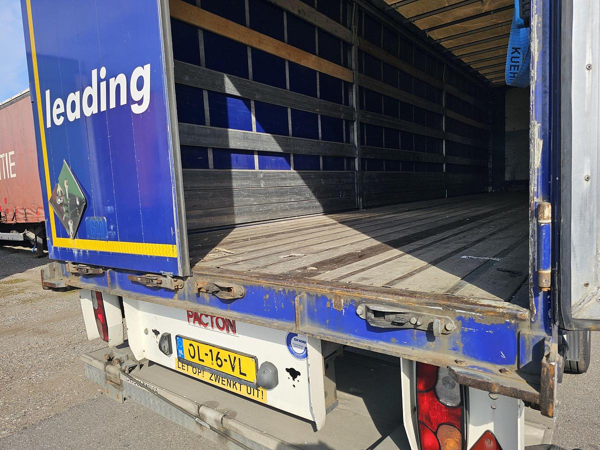 Used 2012 PACTON TBD.122 | SINGLE STEERING AXLE |UNDER SLIDING LOADING LIFT + BATTERIES| DAF DISC| APK /TUV 6-12-2025