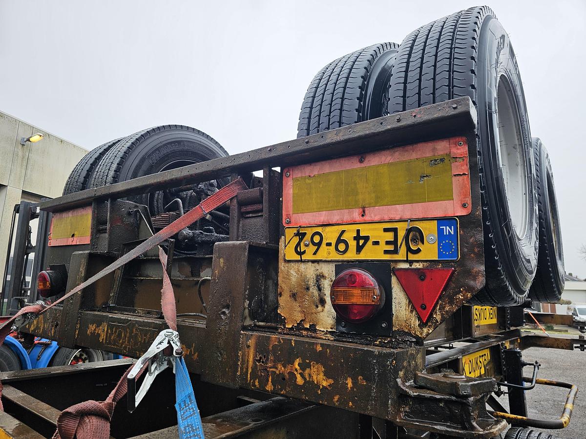 Gebruikt 1974 PACTON 2126 C-2 | 20 FOOT CONTAINER CHASSIS | BLADGEVEERD| BPW DRUM.