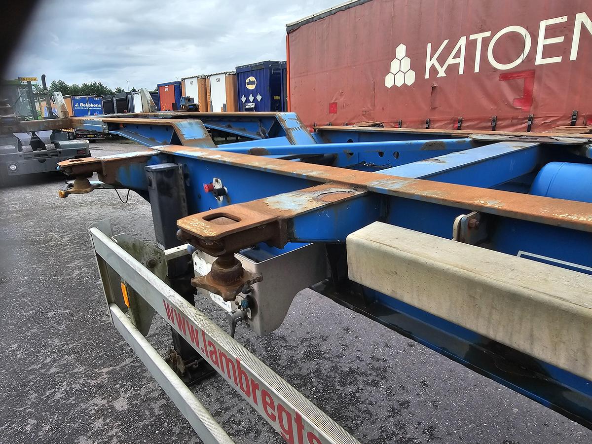 Gebruikt 2007 Van Hool 3B2018- 40 FOOT 2 X 20 FOOT CONTAINER CHASSIS, MB DISC. TUV APK 07-11-2026