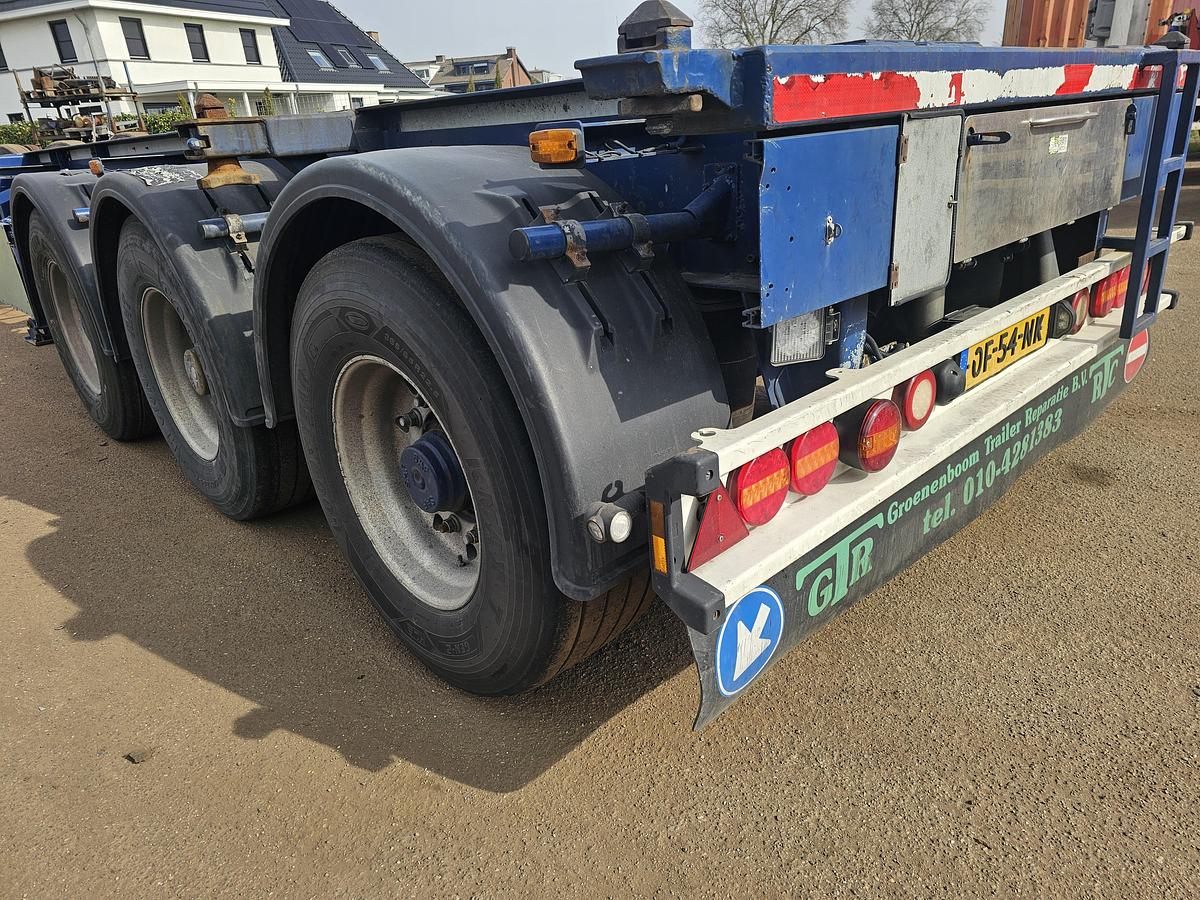 Gebruikt 1998 Van Hool 30 foot container chassis | tank container transport | saf Drum.