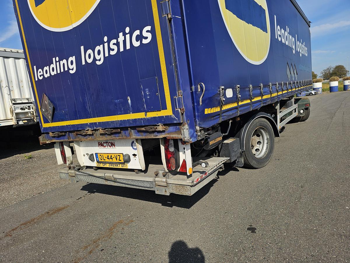 Used 2013 PACTON TBD.122 | SINGLE STEERING AXLE |UNDER SLIDING LOADING LIFT + BATTERIES| DAF DISC| APK /TUV 17-01-2025
