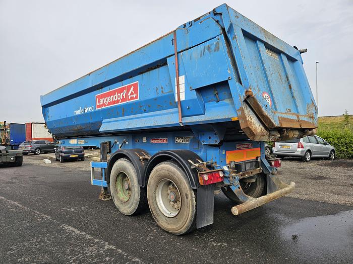 Used 2010 Langendorf C 3 | 2 axle tipper trailer | Saf axles drum | 20 mtr 3