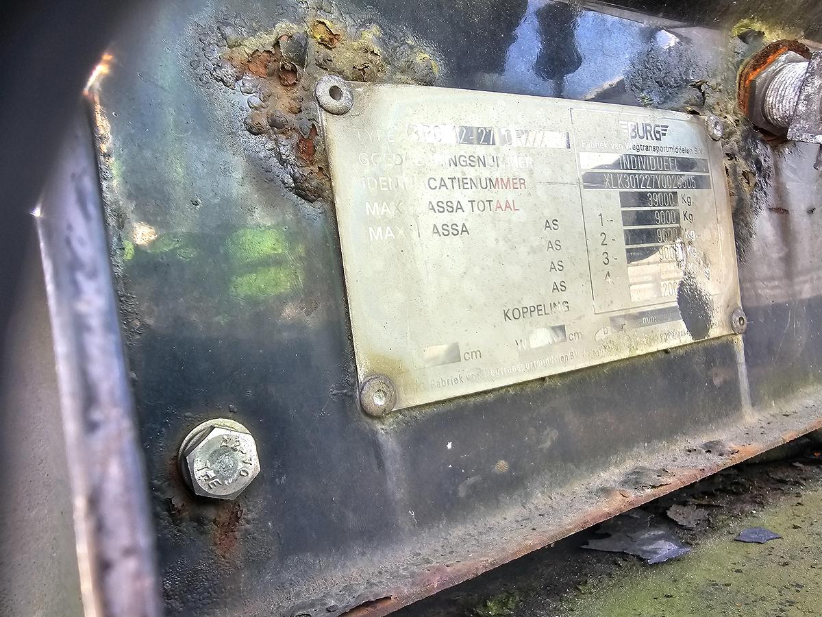 Gebruikt 2001 BURG BPO-12-27 ORXXX | 12.50 MTR | FOR GAS CONTAINERS |. BPW DRUM.