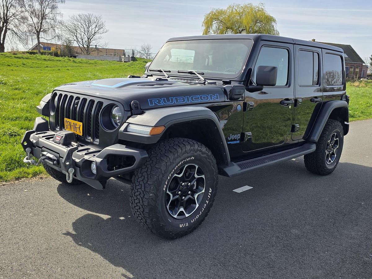 Gebruikt 2022 Jeep Wrangler 4XE Rubicon - Cabrio/Hardtop - 4x4 - Hybride - 21.836 km - WARN - Alpine