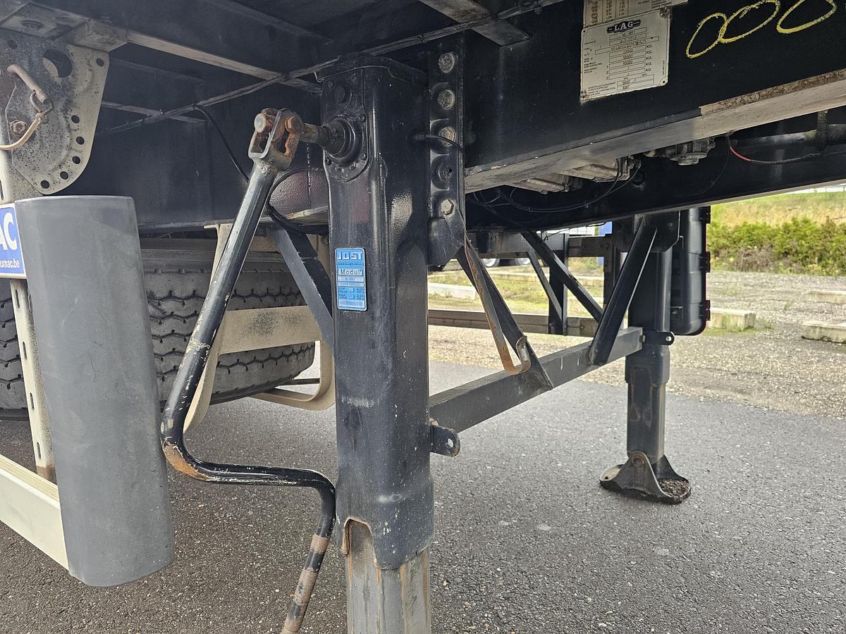 Gebruikt 1998 LAG 1 AS | NO STEERING | DUTCH TRAILER OV-83-YT | FOR GASPALLETS . ALU SIDES.