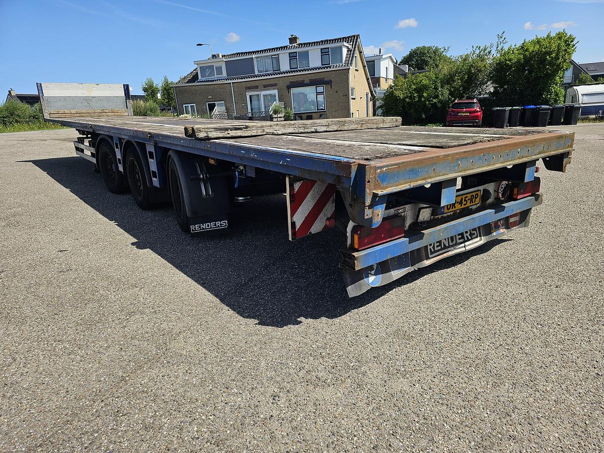 Used 2008 RENDERS 3 AXLE FLATBED | STEERING 2 AXLES | 1.10 MTR HIGH
