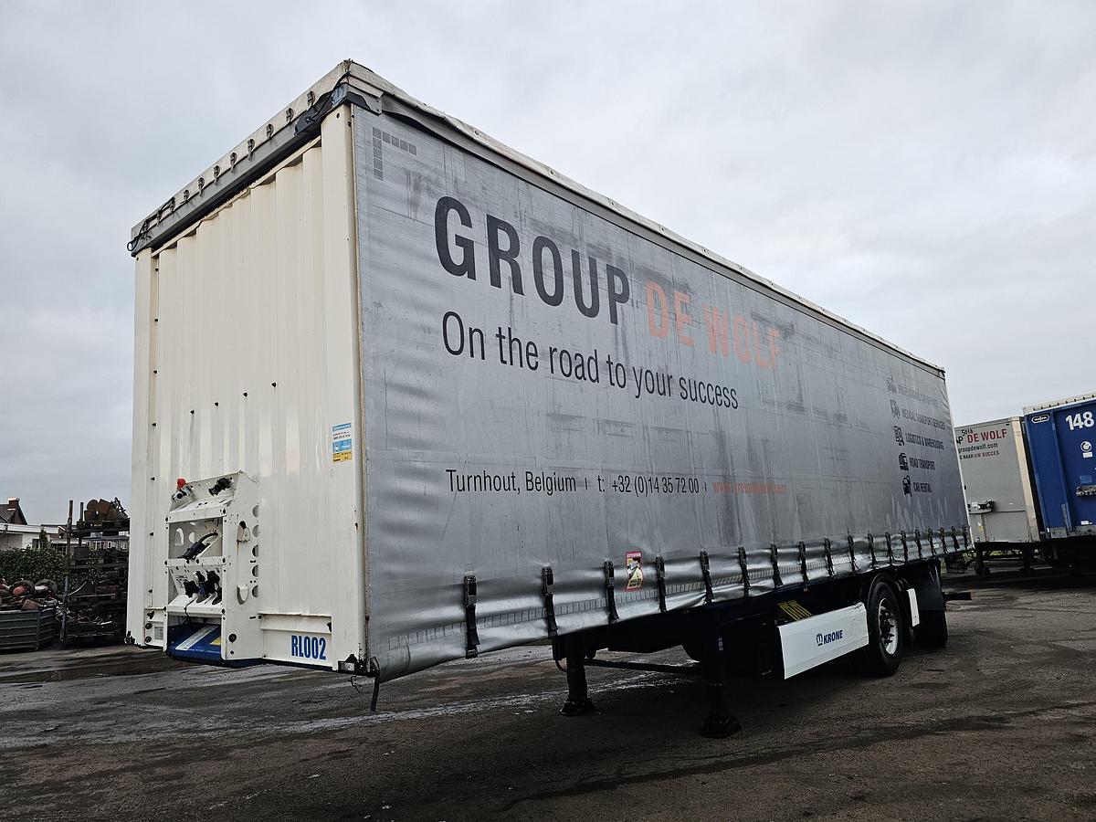 Gebruikt 2015 KRONE SZ| 2 AXLE CITY TRAILER | STEERING AXLE. BPW DISC. LOADING LIFT. TUV BELGIUM 18-06-2026