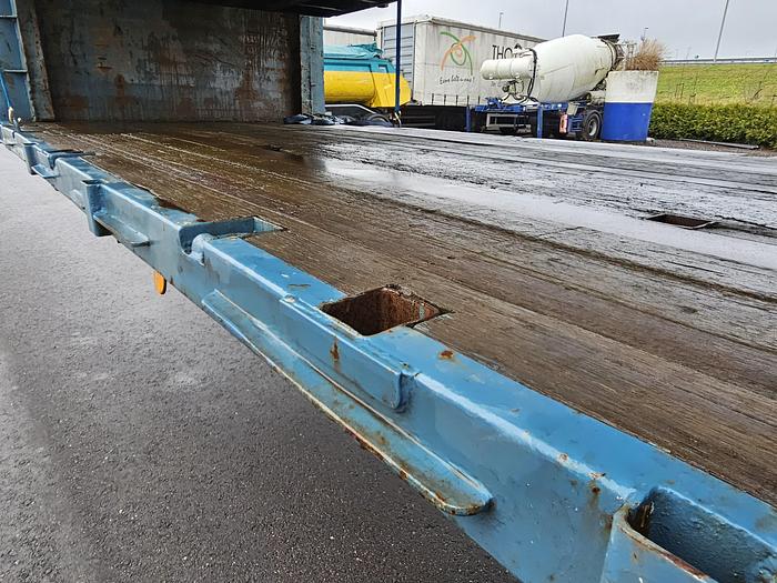 Used 1990 groenewegen  DRO-12-24 | heavy duty | steel suspension | drum brakes | semitrailer.