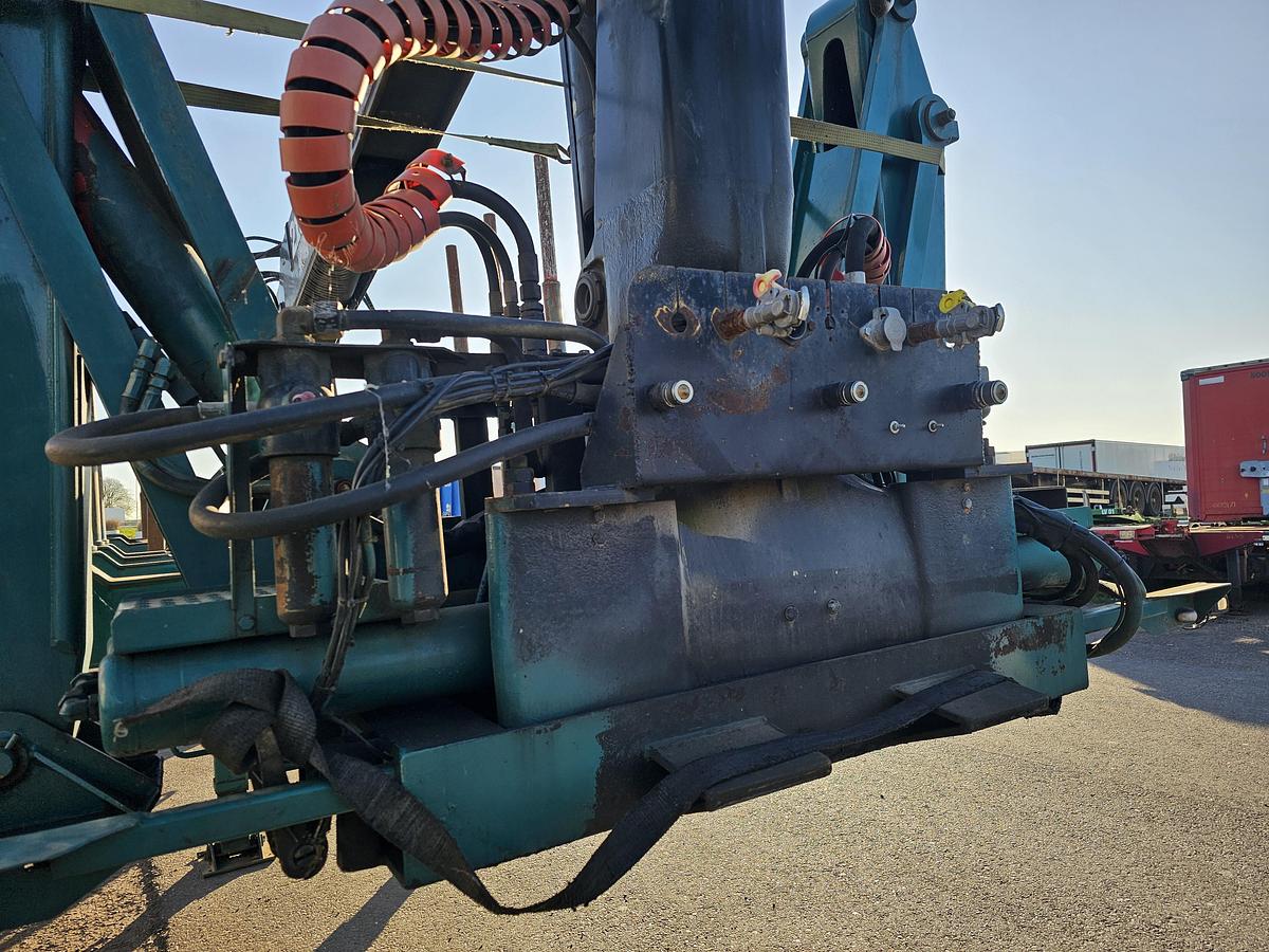 Gebruikt 1992 LEONET TB 18 |WOOD TRAILER WITH CRANE| BPW DRUM STEEL SUSPENSION.