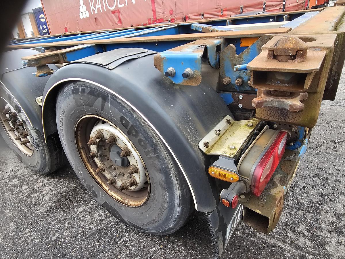 Gebruikt 2007 Van Hool 3B2018- 40 FOOT 2 X 20 FOOT CONTAINER CHASSIS, MB DISC. TUV APK 07-11-2026