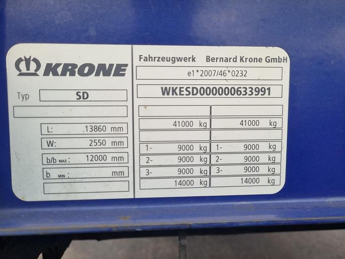 Used 2014 Krone SD | with aluminium sideboards | alu rims | apk Tuv holland  24-09-2024
