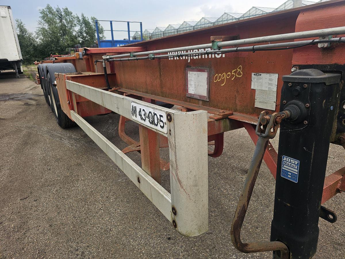 Gebruikt 1998 LAG O 3-39/ 40 foot tipper chassis/ steel/ saf drum./ no tipper cilinder / electric tipper.