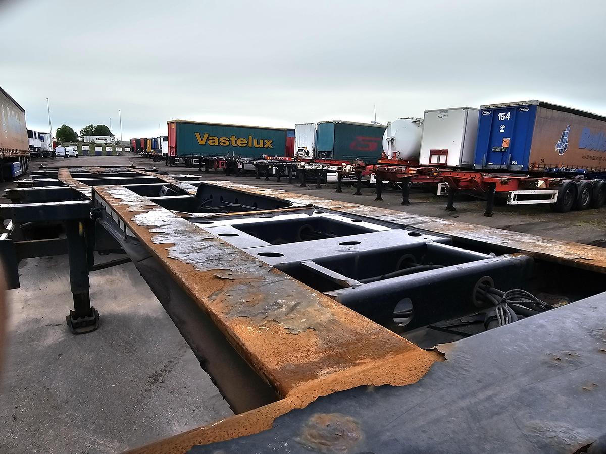 Gebruikt 2015 KRONE SD | 40 FT|2 X 20 FT | BACK SLIDER |HIGHCUBE.| APK /TUV 12-01-2027 |5 PIECES.