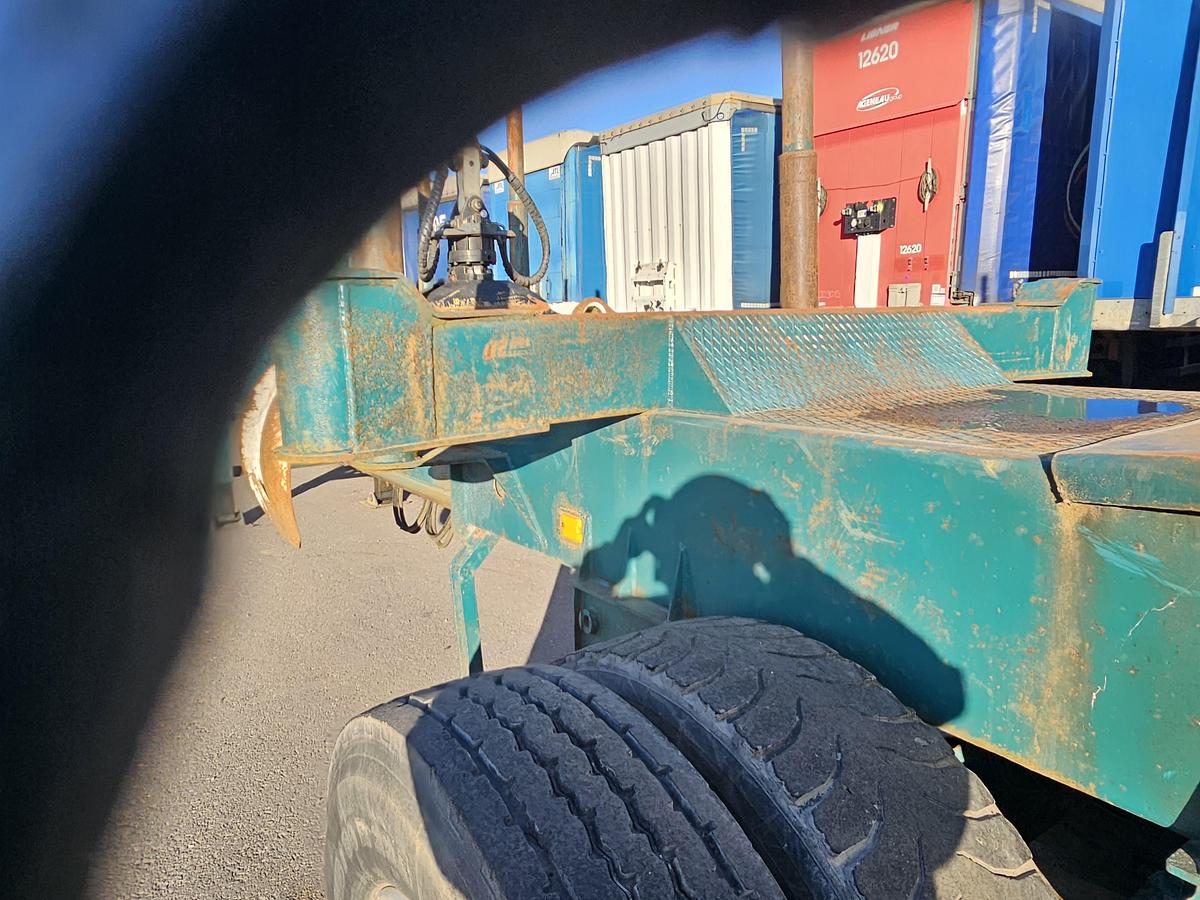 Gebruikt 1992 LEONET TB 18 |WOOD TRAILER WITH CRANE| BPW DRUM STEEL SUSPENSION.