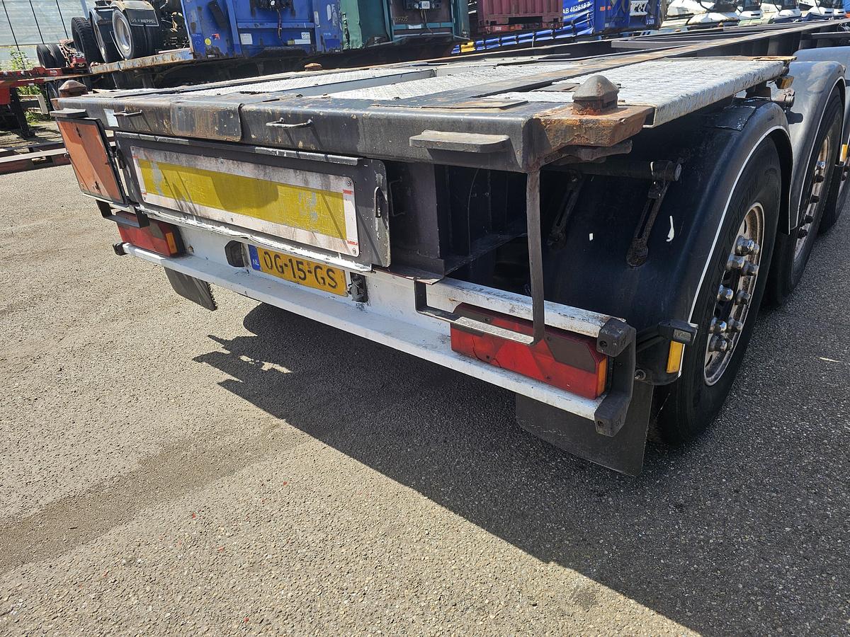 Used 2000 DESOT DSTO-2001-SSR-99L| adr CHASSIS 20/30 FT| 3940 KG | APK 10-12-2025 | HOLLAND CHASSIS. DAF DISC.