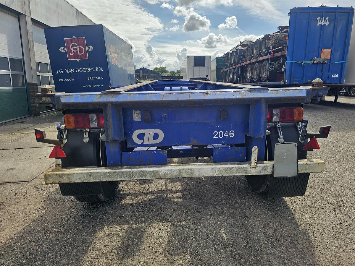 Gebruikt 2008 MKF METALLBAU CS 20 -20 FOOT- CONTAINER CHASSIS -HEAVY DUTY- BPW DRUM -STEEL SUSPENSION- GOOD QUALITY.