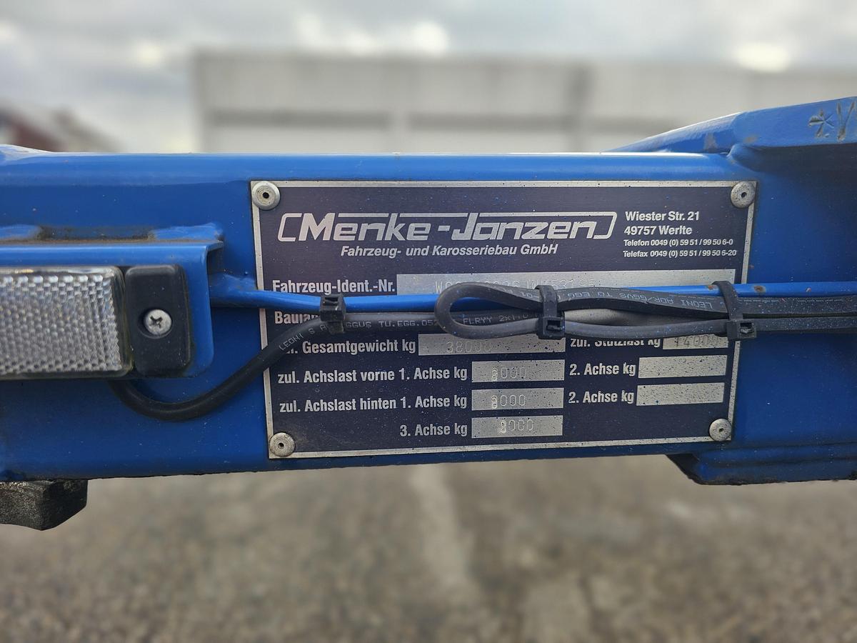 Gebruikt 2018 MENKE JANZEN 40 FOOT STRAIGHT / 2 X 20/30 FOOT./ BPW DRUM / STEEL /STEEL SUSPENSION / LIKE NEW.