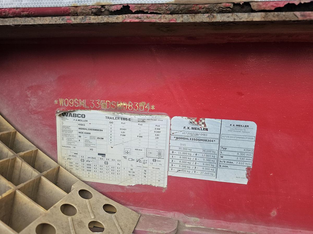 Gebruikt 2013 MEILLER MHPS 12/27/LOSS4, STEEL TIPPER / 30 M3/ SAF DISC / LIFT AXLE.