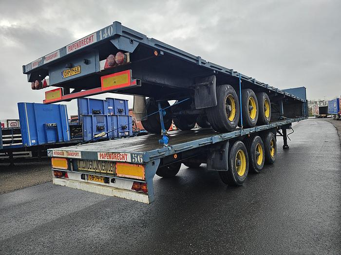 Used 1990 groenewegen  DRO-12-24 | heavy duty | steel suspension | drum brakes | semitrailer.