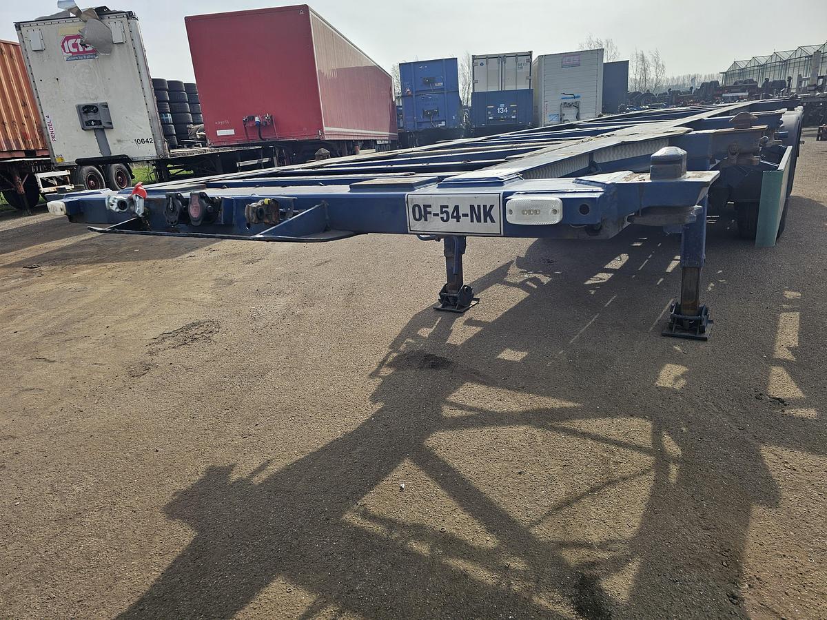 Gebruikt 1998 Van Hool 30 foot container chassis | tank container transport | saf Drum.