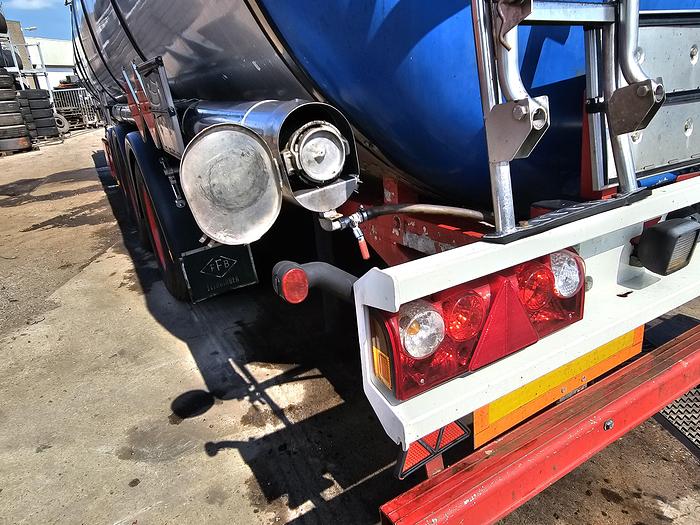 Used 2000 Feldbinder | TSA 59.3-4 | tanktrailer aluminium|59.5 cubic| ADR L4 BH |Bpw achsen|