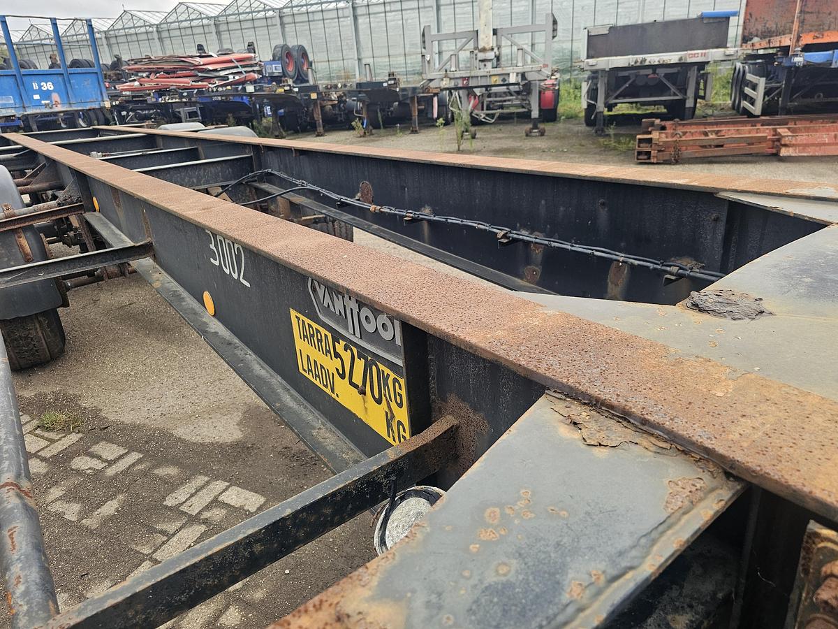Gebruikt 1995 VAN HOOL 40 FOOT  CONTAINER CHASSIS / 20 FOOT/ STEEL SUSPENSION/ BPW DRUM.