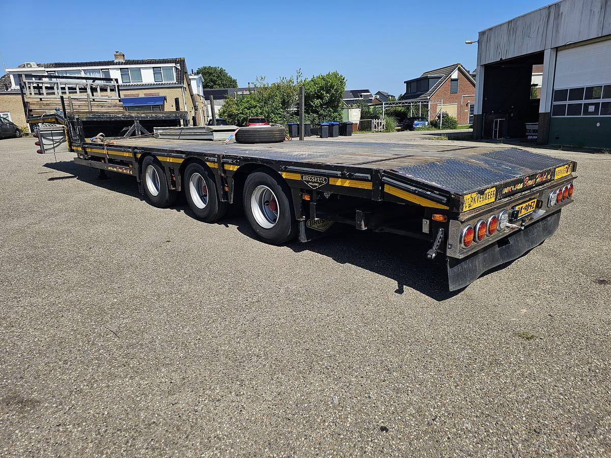 Used 1992 BROSHUIS E 2190/27 | SEMI LOWLOADER | 6 MTR EXTENDIBLE | BEAVER TAIL| SAF DRUM | APK 17-01-2016  |REFURBISHED 2010