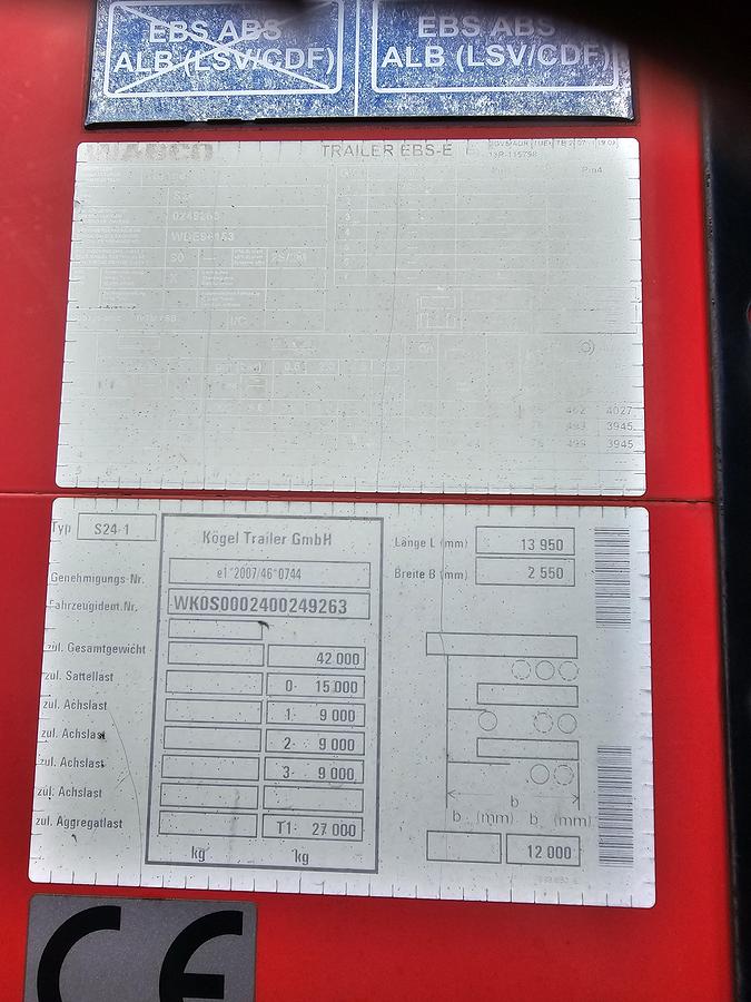 Gebruikt 2020 kÖGEL S 24-1 - COIL - SLIDING ROOF--SAF DISC. TUV BELGIUM 22-01-2027