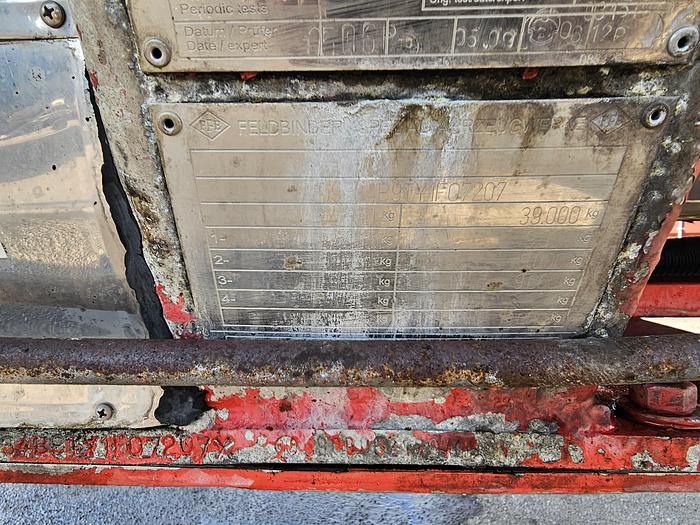 Used 2000 Feldbinder | TSA 59.3-4 | tanktrailer aluminium|59.5 cubic| ADR L4 BH |Bpw achsen|