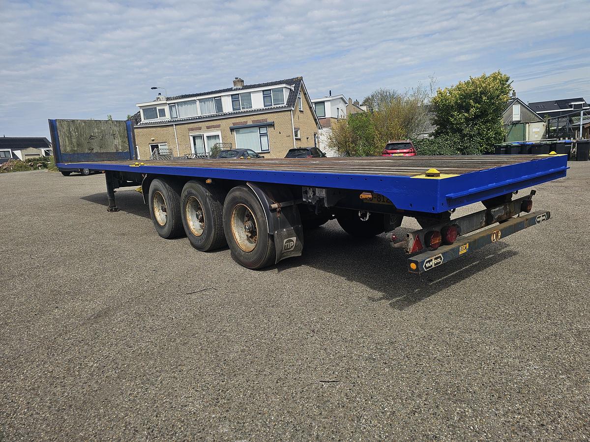 Gebruikt 2009 Van Hool 3B0073 | 3 AXLE FLATBED 13.60 MTR TWISTLOCKS FOR CONTAINER 40 FT 2 X20 FT BPW DRUM | 2 PIECES