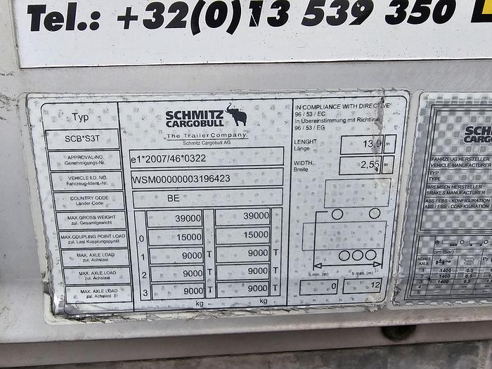 Used 2015 SCHMITZ CARGOBULL SCB.S3T | SAF DISC | GALVANISED CHASSIS .