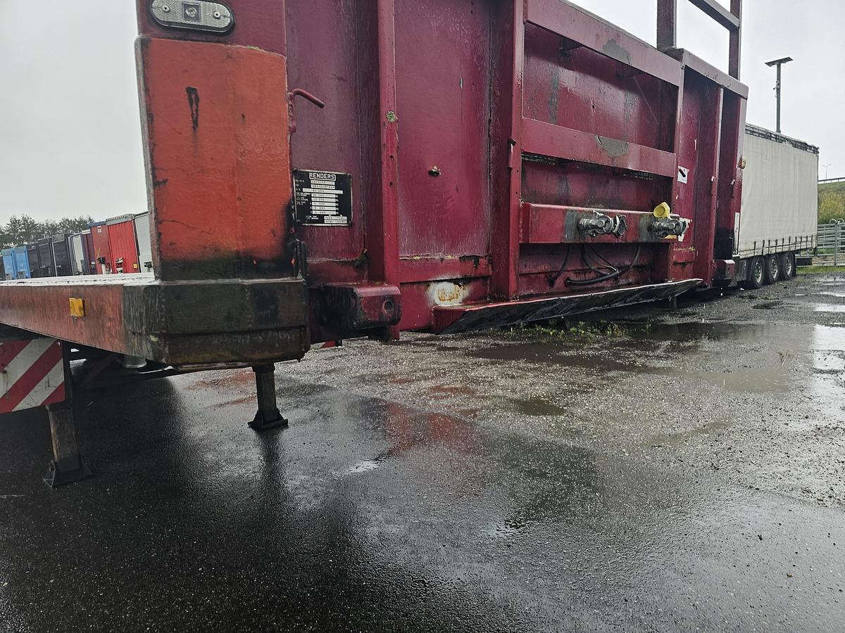 Used 1988 RENDERS ROC 12-27 N14 HEAVY DUTY 3 AXLE SEMITRAILER STEEL FLOOR.| SAF DRUM
