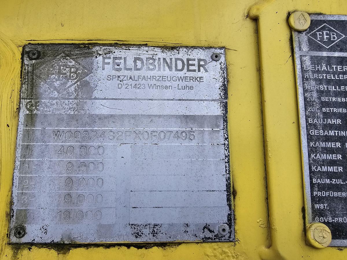 Gebruikt 1999 FELDBINDER EUT 36.3|POWDER TANK | CEMENT.| SAF.DRUM.
