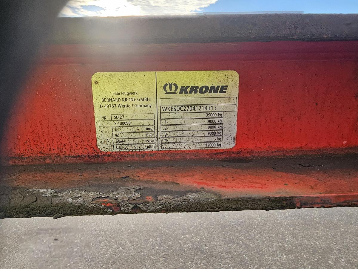 Gebruikt 2004 KRONE SD 27| FIXED CHASSIS | SAF DISC. 40 FT |2 X 20 FT| HIGHCUBE | 20 FOOT MIDDLE| LIGHT WEIGHT|4740 KG.
