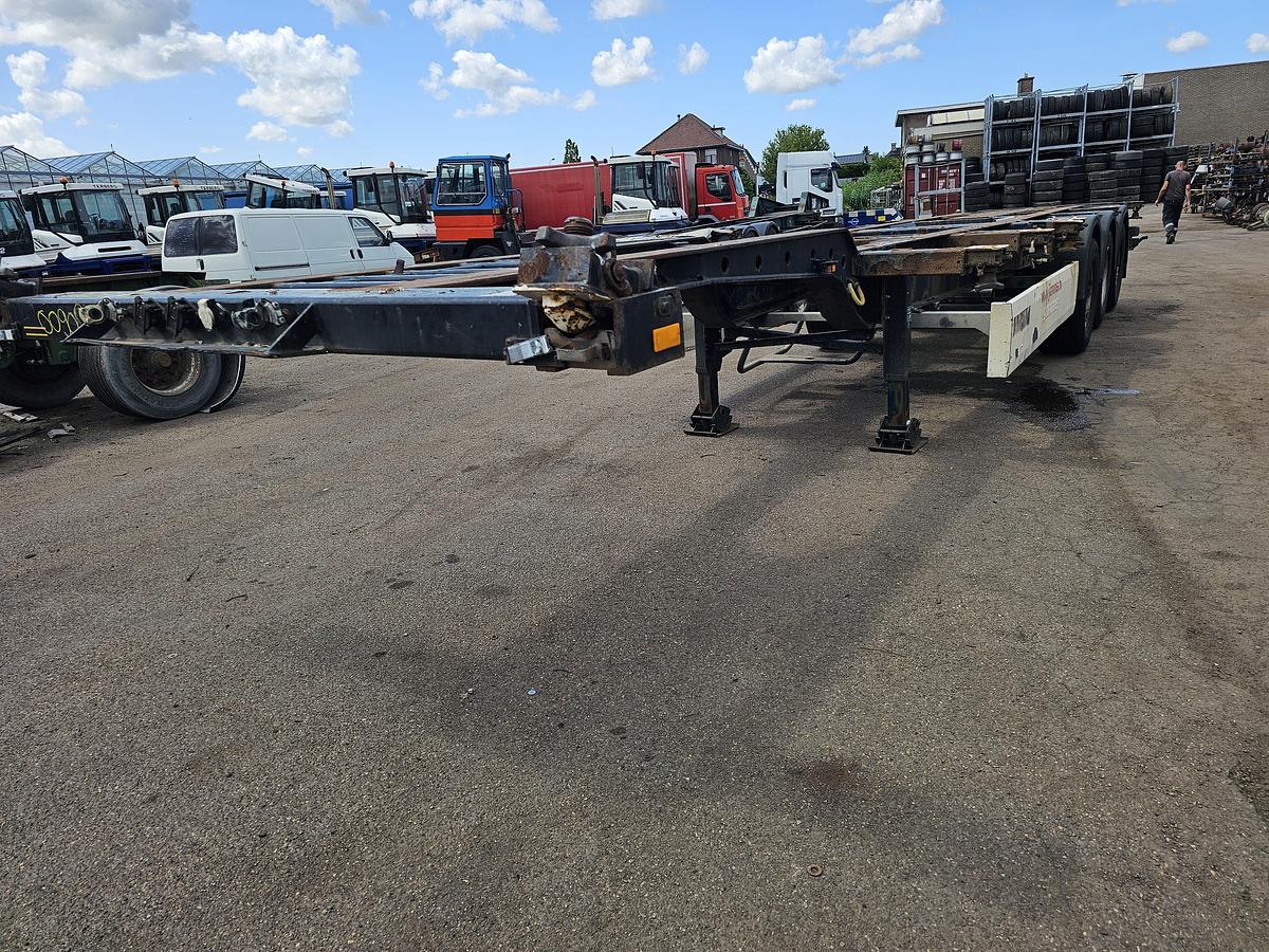 Used 2007 KRONE SD| EXTENDIBLE CHASSIS 40 FT 2 X 20 FT | BPW DISC.