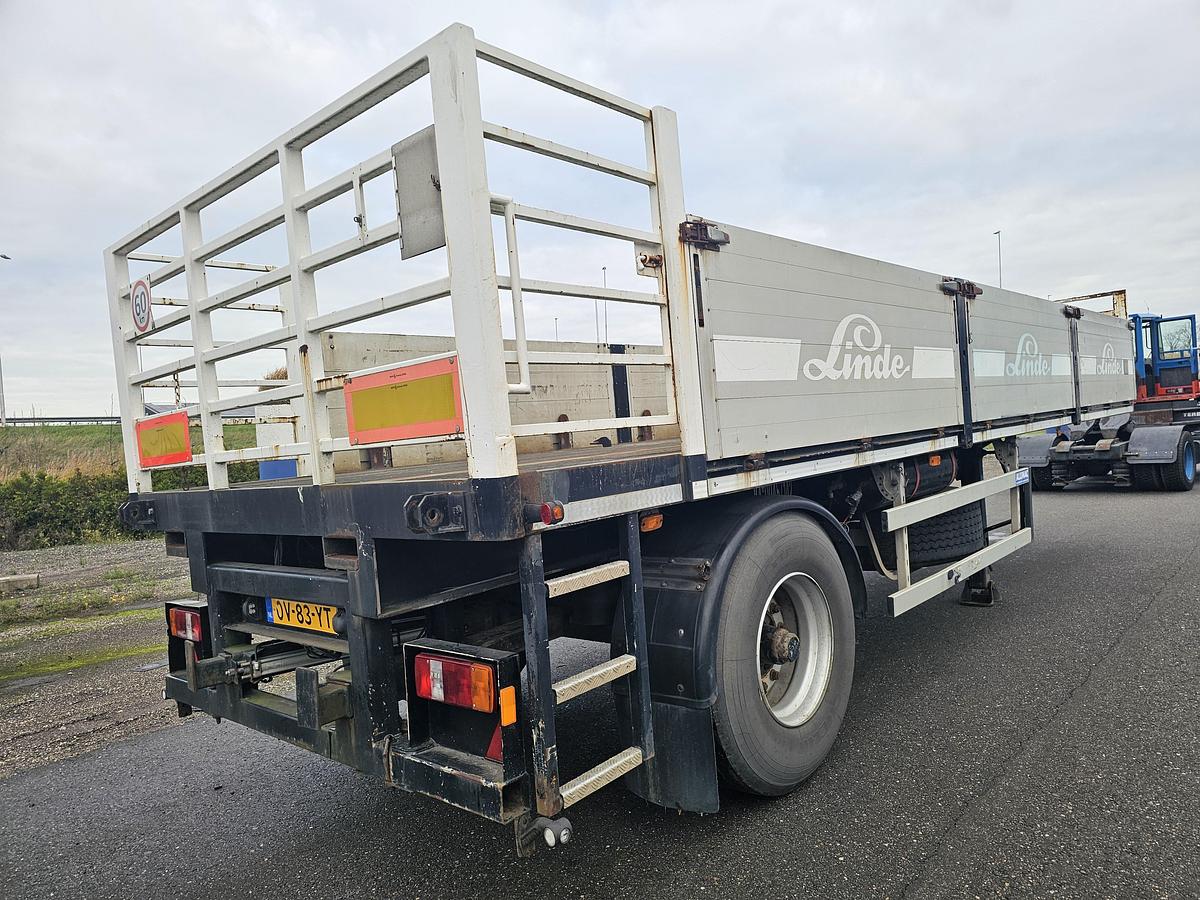 Gebruikt 1998 LAG 1 AS | NO STEERING | DUTCH TRAILER OV-83-YT | FOR GASPALLETS . ALU SIDES.