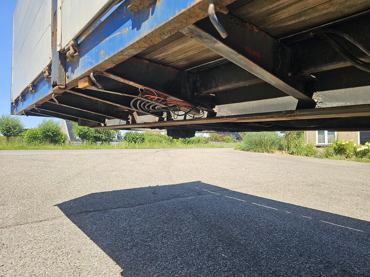 Gebruikt 2004 PACTON t4-001 / 4 AXLE TRAILER /2 LIFT AXLES /2 STEERING AXLES/ INCL CRANE KENNIS 14 TON MOVEBAL.
