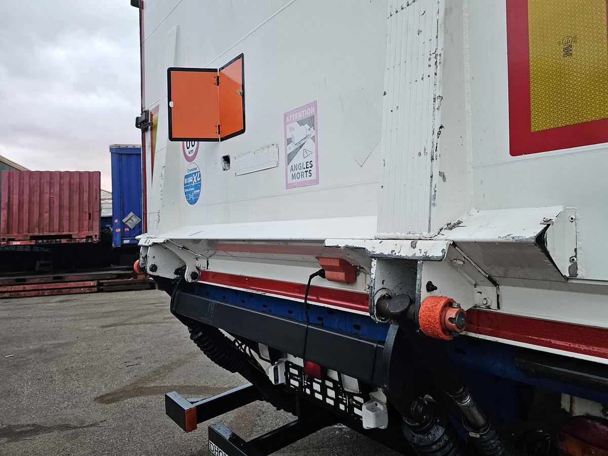 Gebruikt 2015 KRONE SZ| 2 AXLE CITY TRAILER | STEERING AXLE. BPW DISC. LOADING LIFT. TUV BELGIUM 18-06-2026