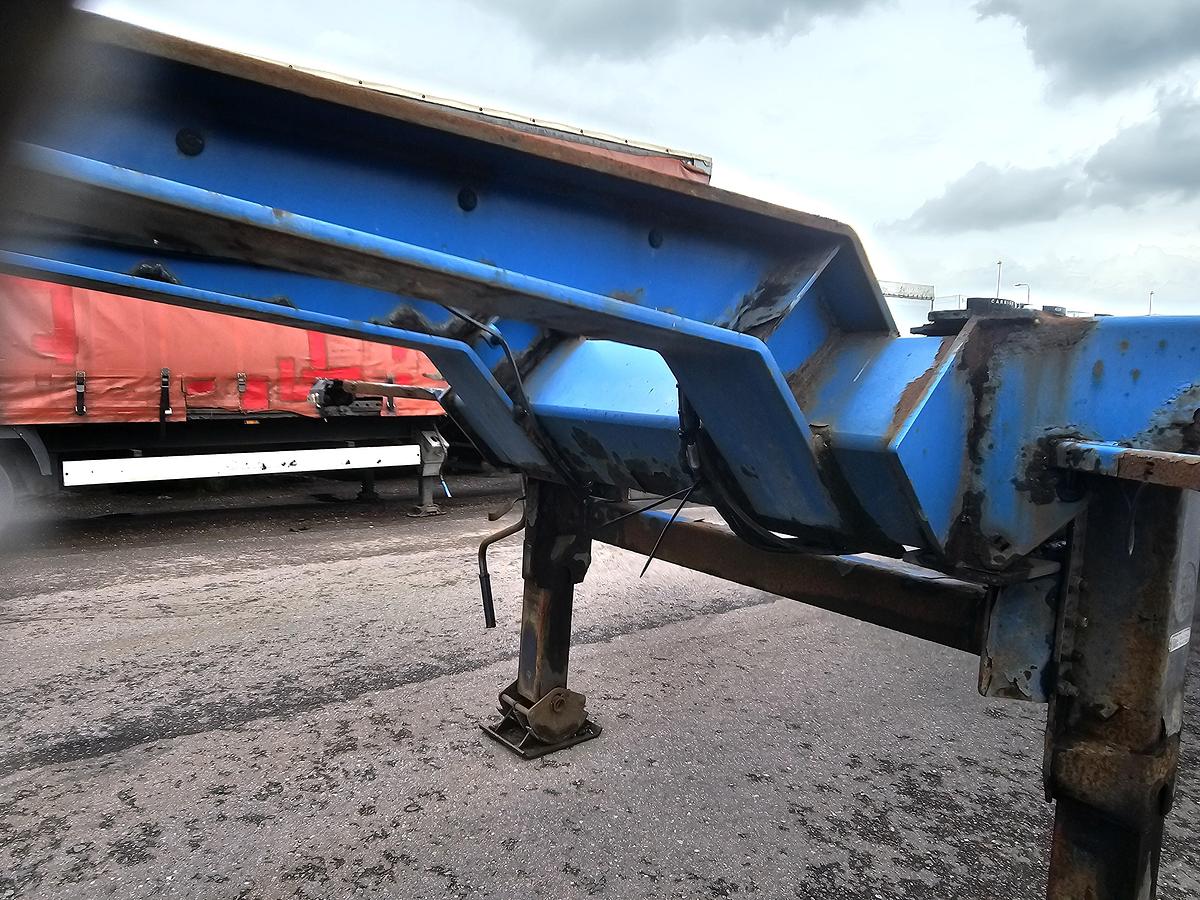 Gebruikt 2007 Van Hool 3B2018- 40 FOOT 2 X 20 FOOT CONTAINER CHASSIS, MB DISC. TUV APK 07-11-2026
