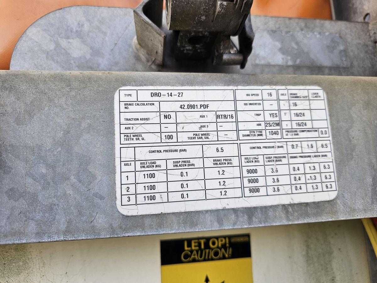 Used 2007 GROENEWEGEN DRO 14-27| GALVANISED STEEL CHASSIS | ALU RIMS | BPW DISC.