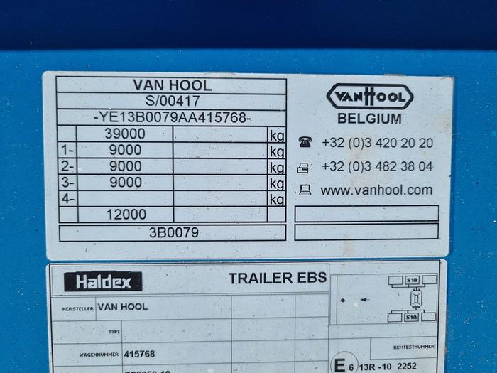 Used 2012 VAN HOOL S0417 MULTI CHASSIS ALL CONNECTIONS  SAF DISC