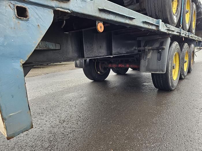 Used 1990 groenewegen  DRO-12-24 | heavy duty | steel suspension | drum brakes | semitrailer.