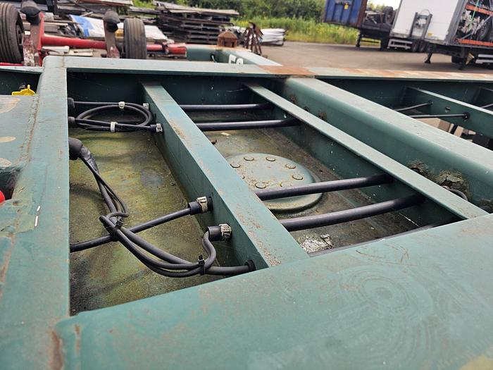 Used 1998 Flandria OP20V/2A | 20 foot container chassis  | steel suspension | double tires| drum.