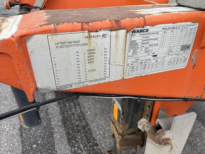 Used 2015 D-TEC VCC-01 FLEXITRAILER ALL CONNECTIONS BPW DRUM