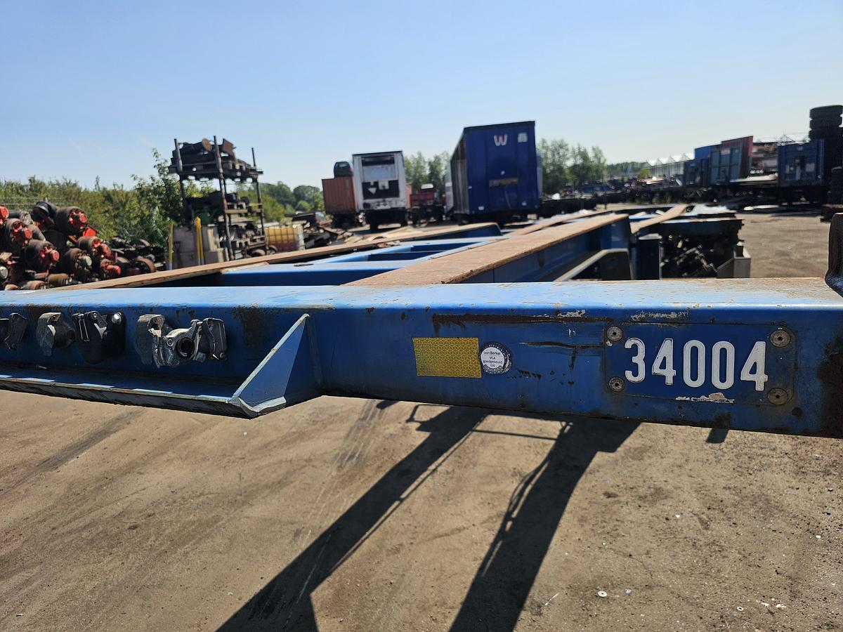 Gebruikt 2001 HRD NT CON.40 foot extendible chassis 2 x 20 foot / landbouw kenteken / geen apk nodig.